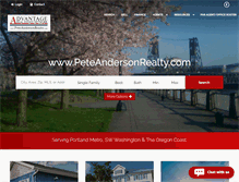 Tablet Screenshot of peteandersonrealty.com